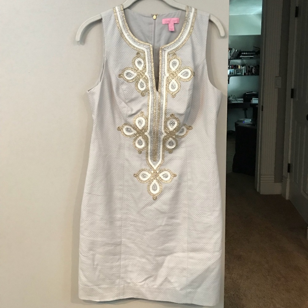Lilly Pulitzer Mila Shift in Gray Size 4